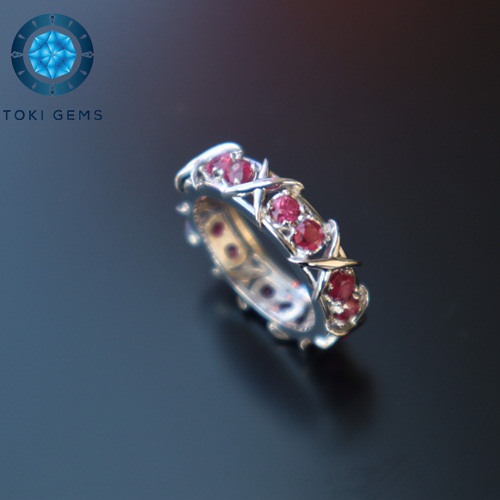 NHẪN VÀNG ĐÁ CHỦ RUBY 